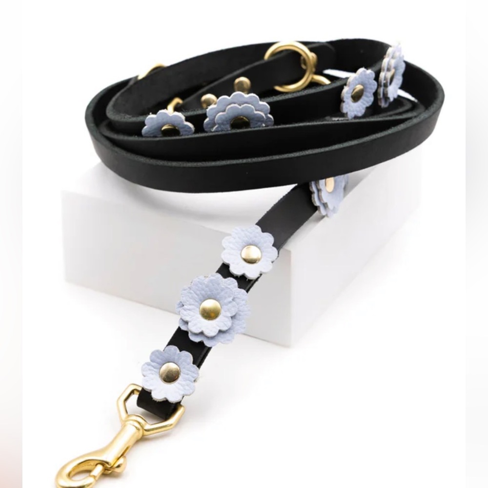 Floral Black and Gold Women's Belt